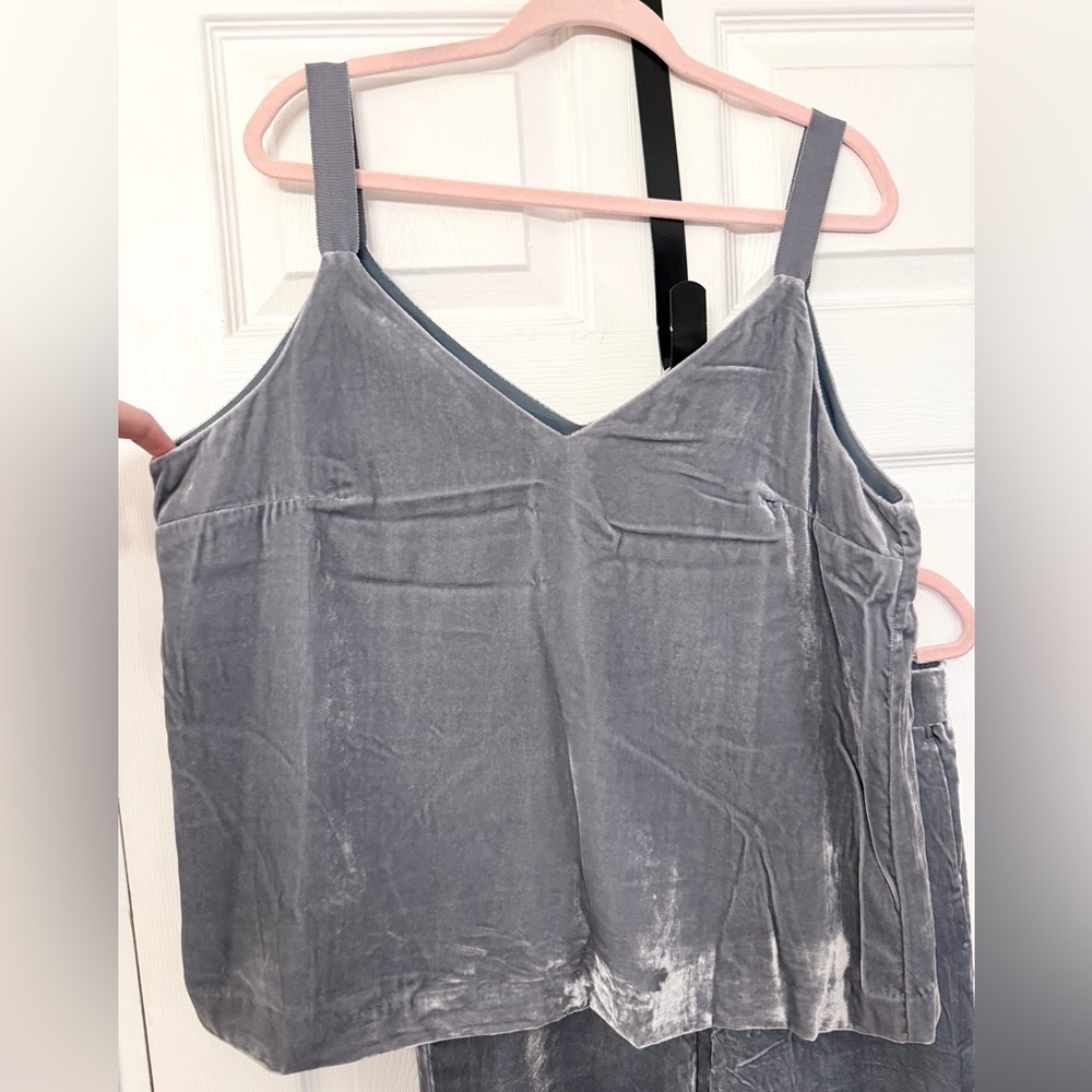 Gray Velvet Jumpsuit L - Picture 10 of 10